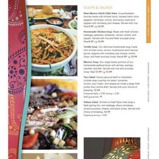 the menu