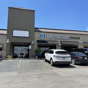 the front of the restaurant