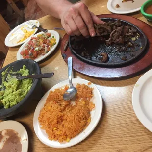 Bee fajitas for 2, are enough for 3 people