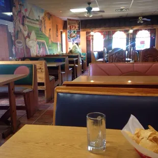 Lots of booths and tables