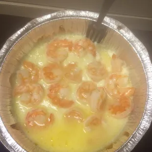 Shrimp queso to go :)