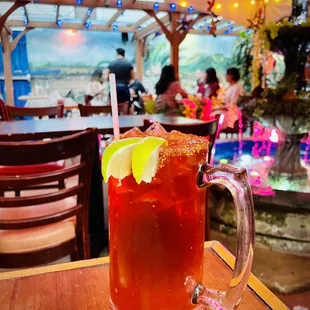 Michelada with negra modelo