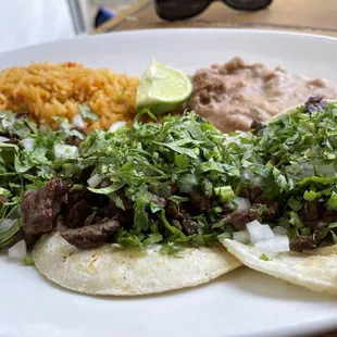 Carne asada tacos