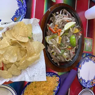 Beef Fajitas.
