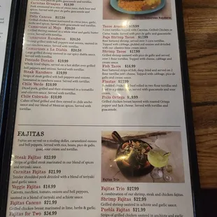 Menu inside