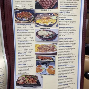 the menu