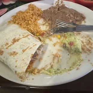 The half of the giant California burrito that I couldn&apos;t finish.