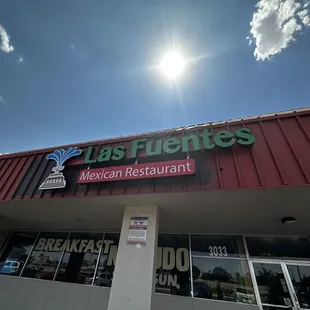 the front of the restaurant