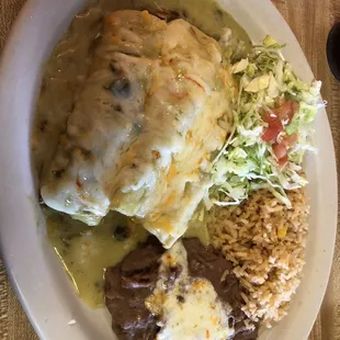 Green Enchiladas. Yum!