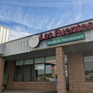 the front of the restaurant