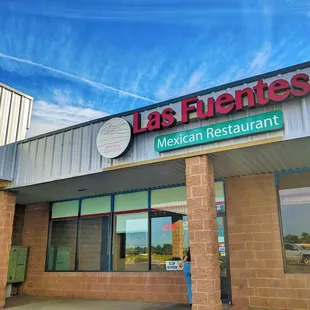 the front of the restaurant