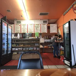 the interior of a restaurant