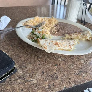 a plate of food on a table