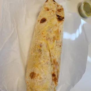 This is the size of my forearm and I get breakfast and lunch from it.