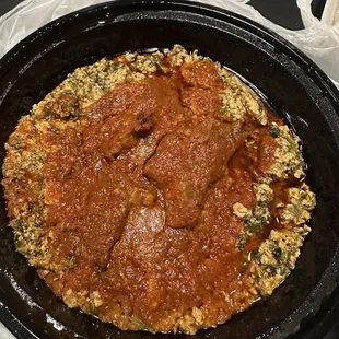 Egusi with beef