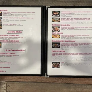 Menu.