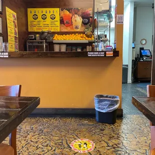 the inside of a restaurant