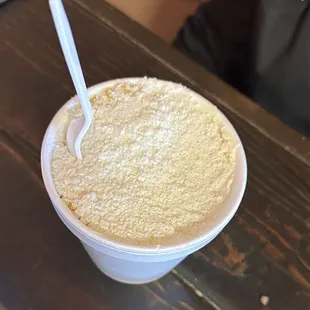 16oz équite made with sweet corn