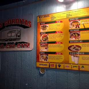 a menu for a mexican restaurant