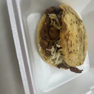 gordita with meat of choice