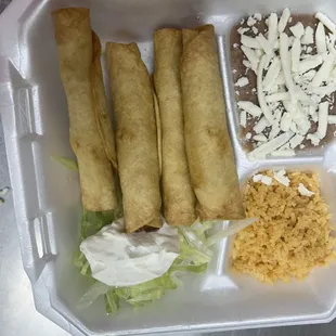 chicken flautas