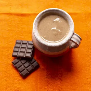 Champurrado, traditional hot thick chocolate.