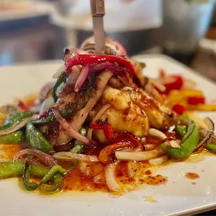 The outstanding raspberry chipotle chicken. The best thing on the menu, per my server, Martin