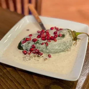 The exquisite chile en nogada