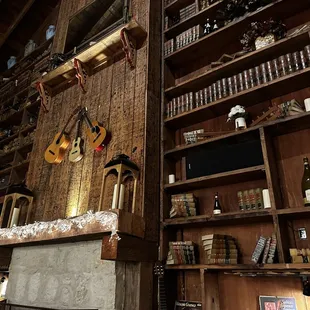 The impressive bookcases!