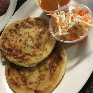 Pupusas were so delicious. The tamales too a bit but it was worth it.