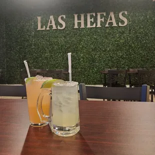 Paloma and top shelf margarita