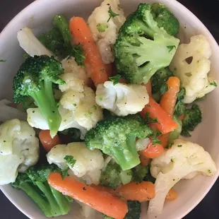 Steamed veggies