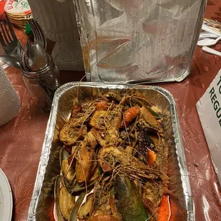Combination seafood tray