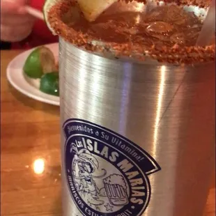 My boyfriends Michelada... so tasty omg!
