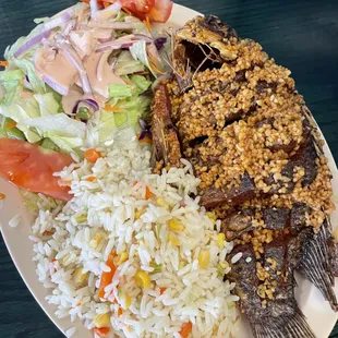 Mojarra al ajo