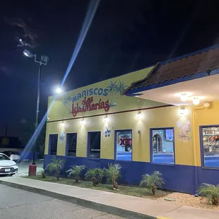 Outside of the restaurant