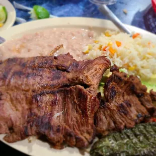 Carne asada plate