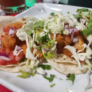 Tacos are not shy with the meat