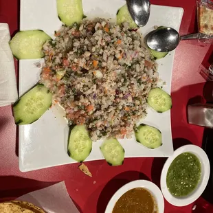 Tostada De Ceviche De Pescado