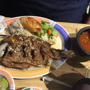 My husbands plate was yummy