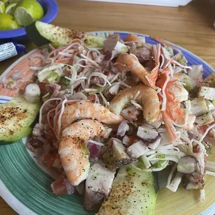 Fresh seafood... shrimp,octopus,crab and more