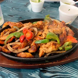 Chicken fajitas