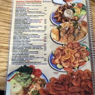nachos, menu