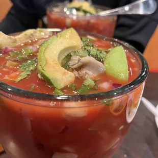 Large Campechana with an oyster