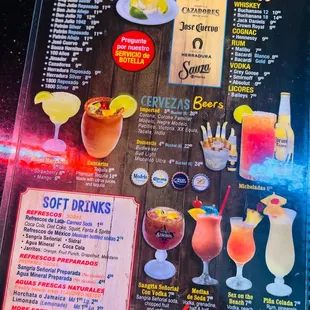 Drinks Menu