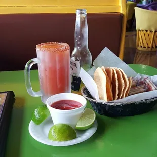 mexican food and drinks