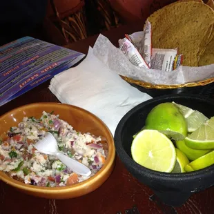 Complimentary ceviche! Good stuff..