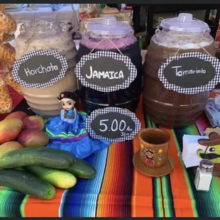 a variety of items on a table