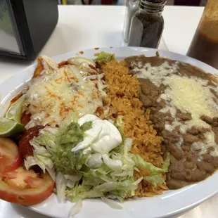 Enchilada plate