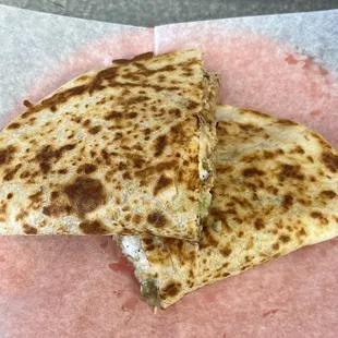 pollo super quesadilla